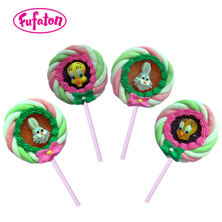 Jelly Marshmallow Pop with Decoration | Novelty Marshmallow Candy Manufacturer & Supplier