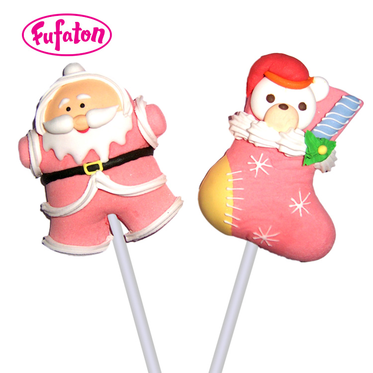 Christmas Santa Marshmallow Lollipop | Seasonal Candy Factory