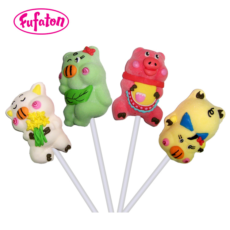 Animal Shaped Marshmallow Pop Candy | Novelty Marshmallow Lollipop Manufacturer & Supplier