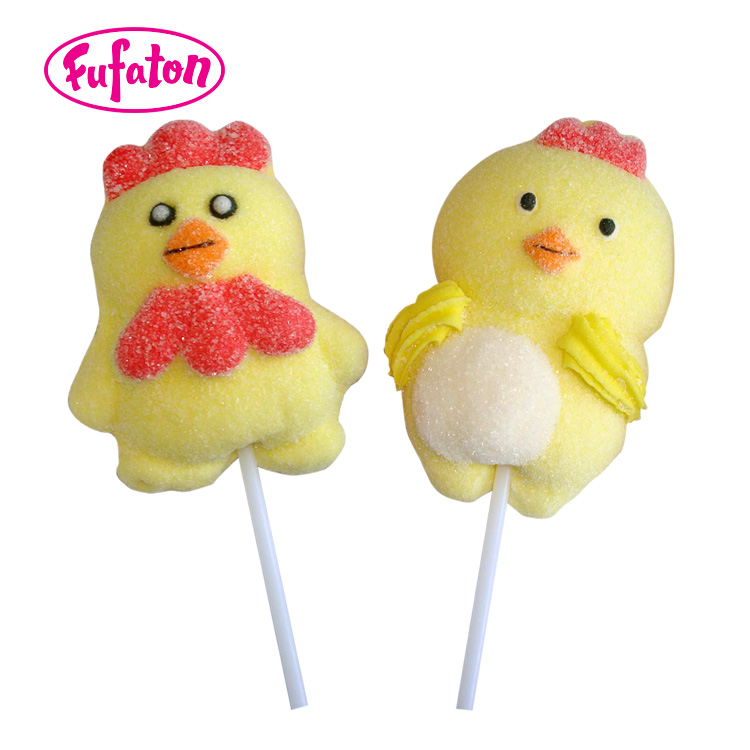 Easter Chicken Mallowpop Wholesale Supplier | Easter Marshmallow Lollipop Candy | Fufaton