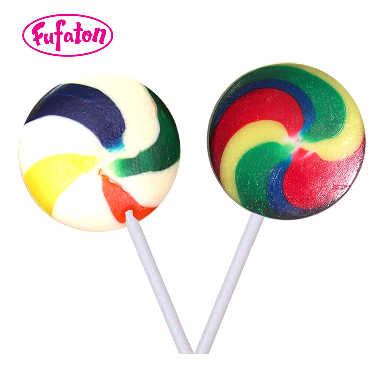 50g Rainbow Lollipop Candy | Colorful Hard Candy Manufacturer & Wholesale Supplier