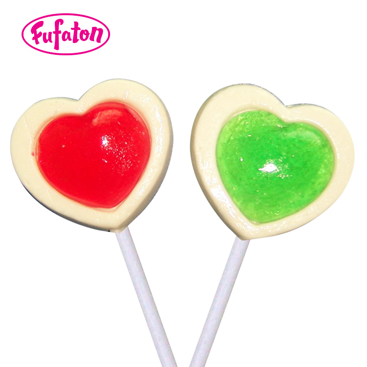 Double Heart Shaped Lollipop Candy Manufacturer | Wholesale Candy Exporter