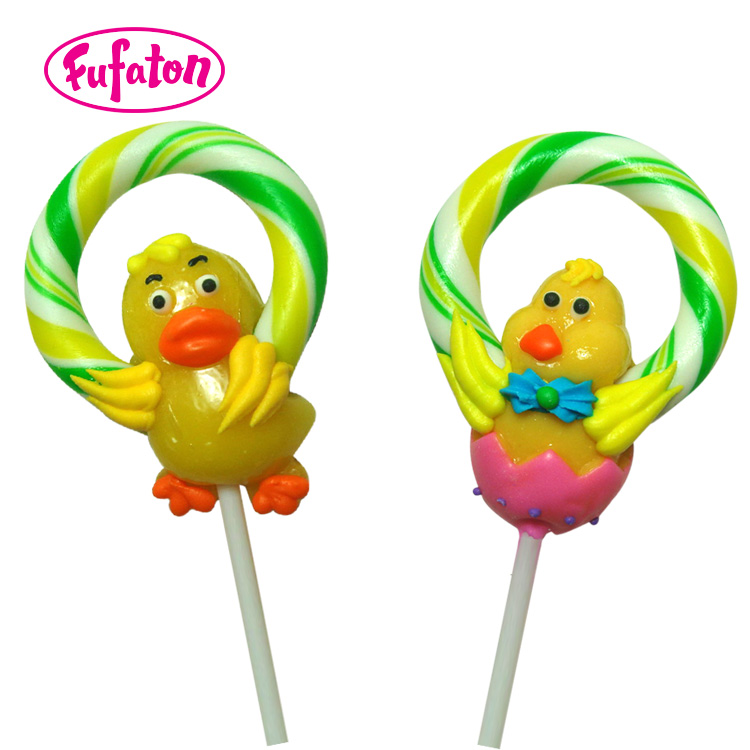 30g Easter Chicken Wreath Pops Wholesale Supplier | Easter Hard Candy Pop