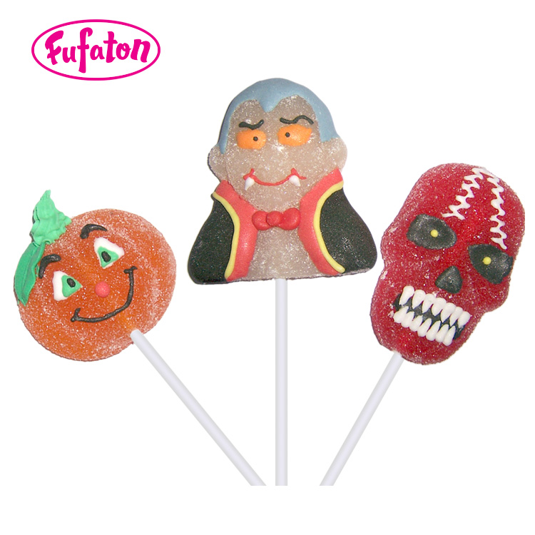 Skull Shaped Jelly Lollipop Candy Wholesale | Halloween Candy Manufacturer