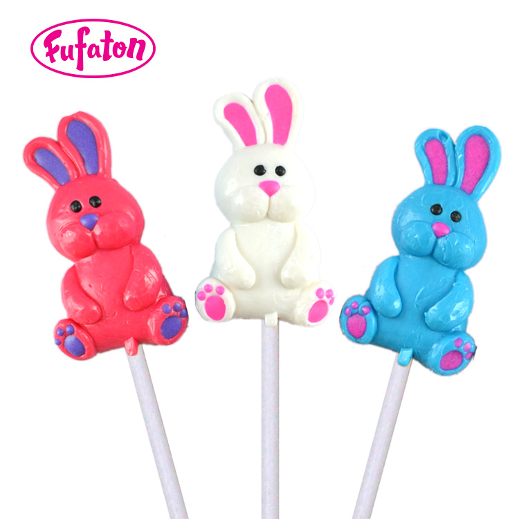Hand Decorated Bunny Lollipop Candy Wholesale | Animal Shaped Candy Manufacturer