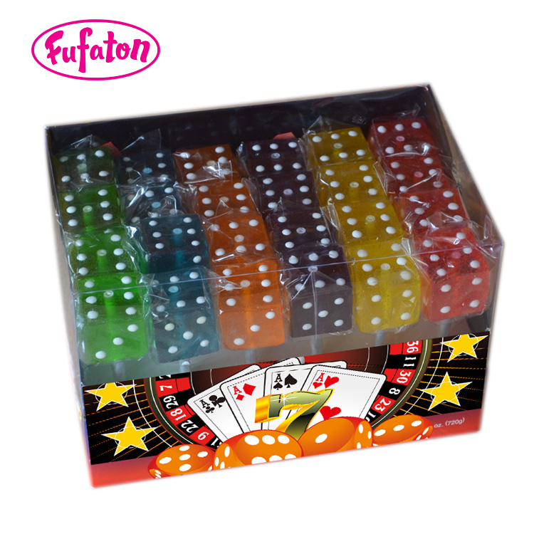 Casino Dice Lollipops for Fun