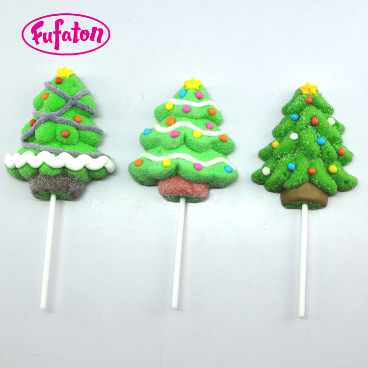 Christmas Tree Marshmallow Lollipops |  Christmas Candy Lollipop Factory