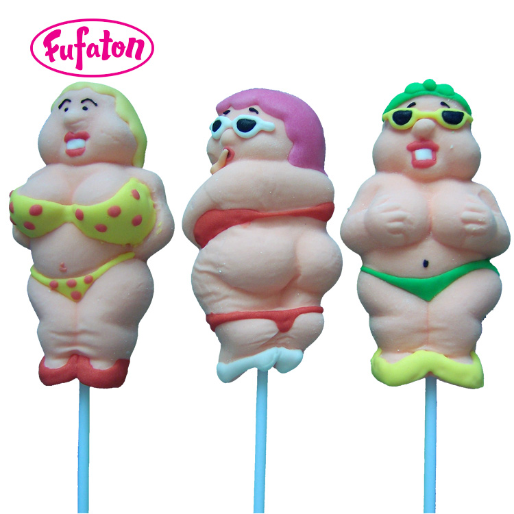 Beach Girl Shaped Marshmallow Pop Candy | Novelty Marshmallow Manufacturer & Supplier