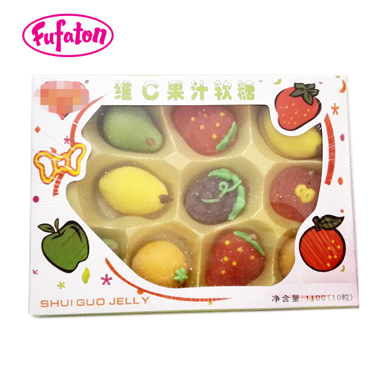Vitamin C Fruit Shaped Jelly Candy Gift Box Wholesale