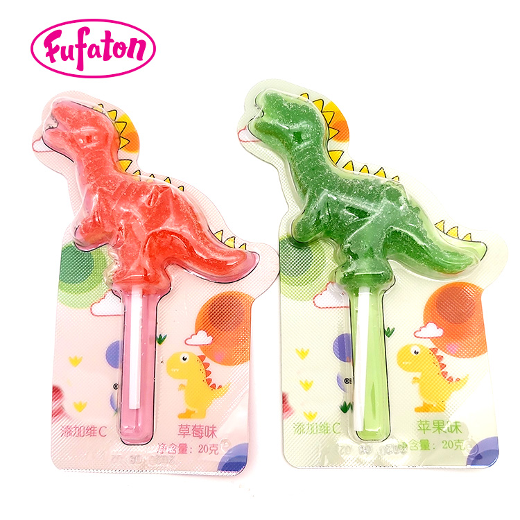 Dinosaur Shaped Jelly Lollipops | Novelty Jelly Candy Manufacturer & Wholesale Supplier