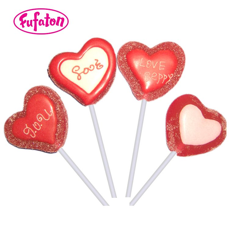 Sweet heart shaped jellypop for Valentine