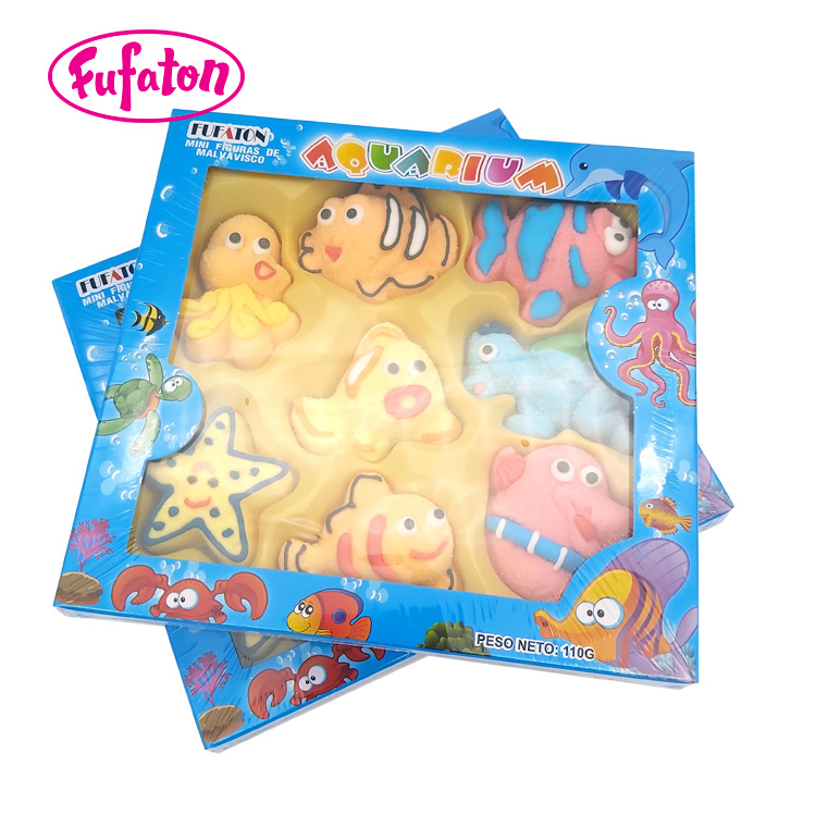 Mini Aquarium Character Marshmallow Gift Box Wholesale | Novelty Candy Manufacturer