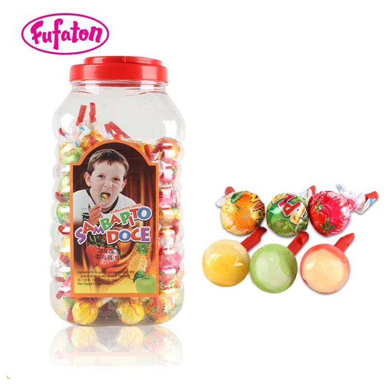 Bubble Gum Filled Lollipops in Jar Wholesale | Candy Manufacturer