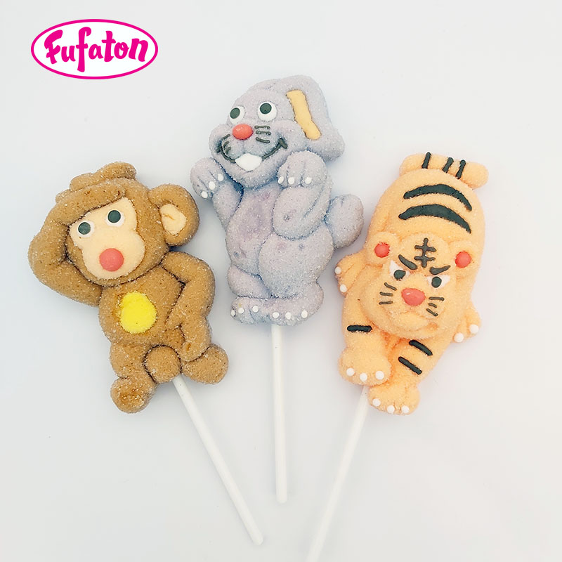 Animal Monkey Rabbit Tiger Marshmallow Lollipop Candy Wholesale | Candy Manufacturer