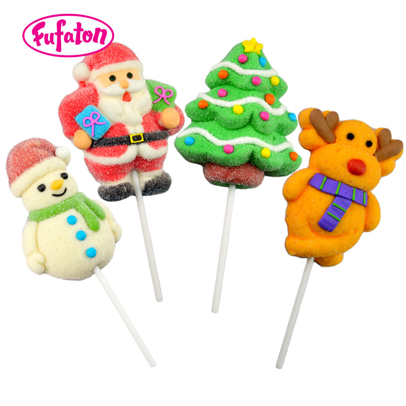 Marshmallow lollipop for Christmas