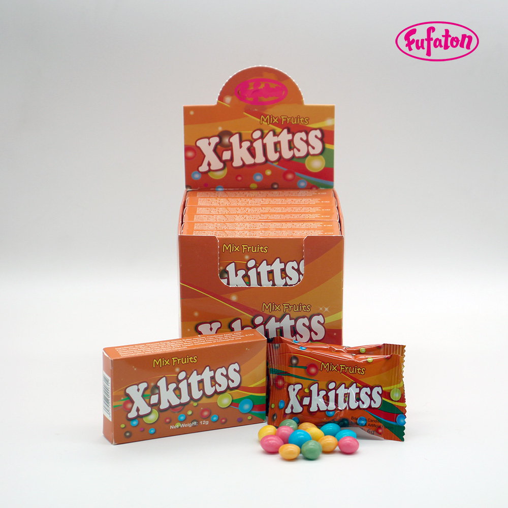 X-kittss Sour Chewy Candy Mini Box Wholesale | Fruity Chewy Candy Manufacturer